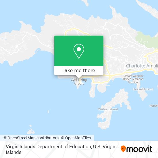 Virgin Islands Department of Education map