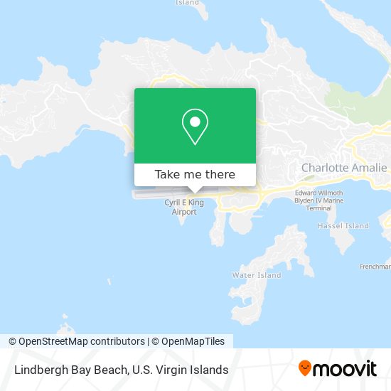 Lindbergh Bay Beach map