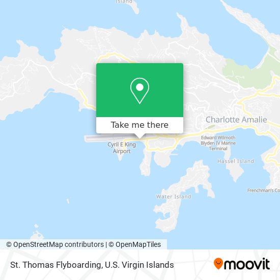 St. Thomas Flyboarding map