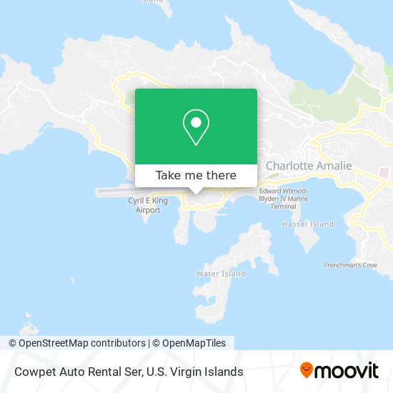 Mapa Cowpet Auto Rental Ser