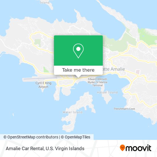 Mapa Amalie Car Rental