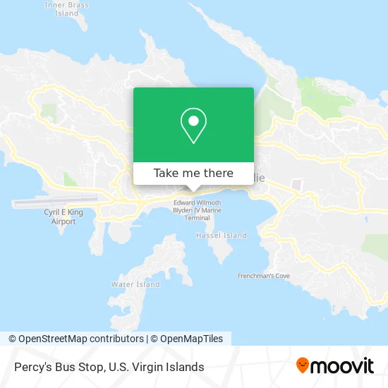 Percy's Bus Stop map