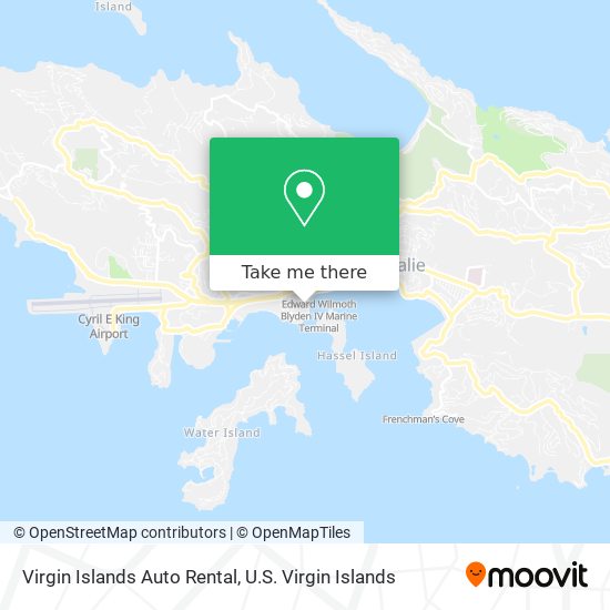 Virgin Islands Auto Rental map