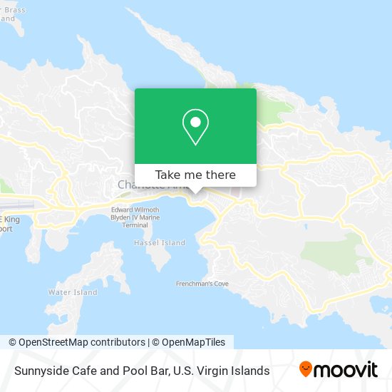 Mapa Sunnyside Cafe and Pool Bar