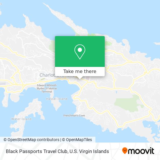 Mapa Black Passports Travel Club