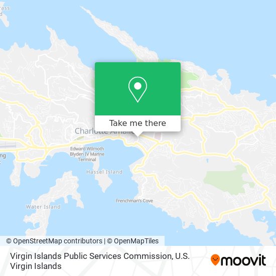 Virgin Islands Public Services Commission map