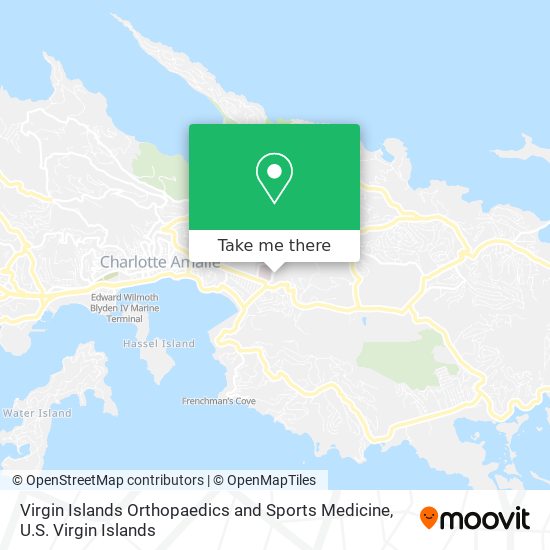 Mapa Virgin Islands Orthopaedics and Sports Medicine