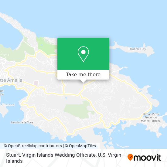 Stuart, Virgin Islands Wedding Officiate map
