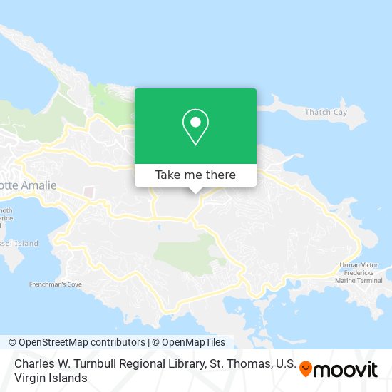 Charles W. Turnbull Regional Library, St. Thomas map