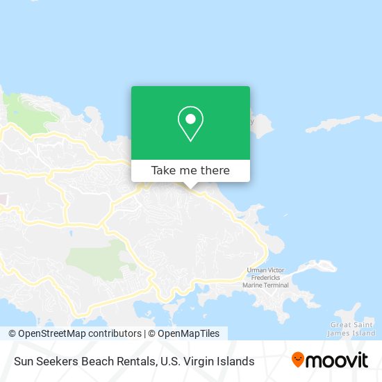 Sun Seekers Beach Rentals map