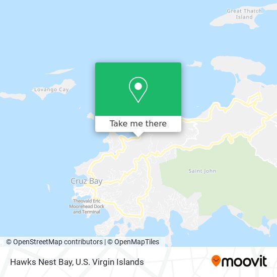 Hawks Nest Bay map