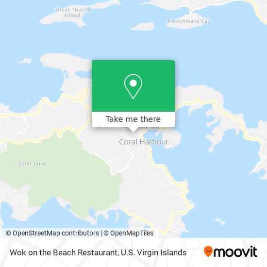Wok on the Beach Restaurant map