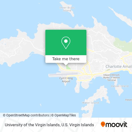 Mapa University of the Virgin Islands