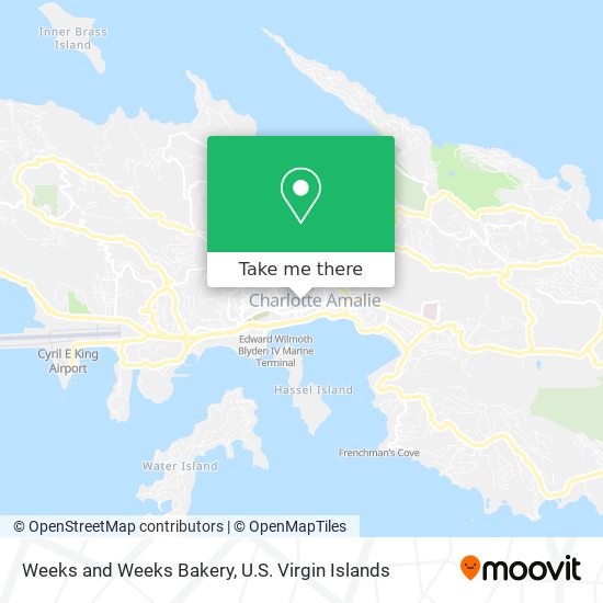 Mapa Weeks and Weeks Bakery