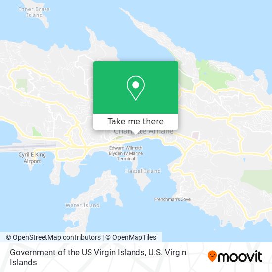 Government of the US Virgin Islands map