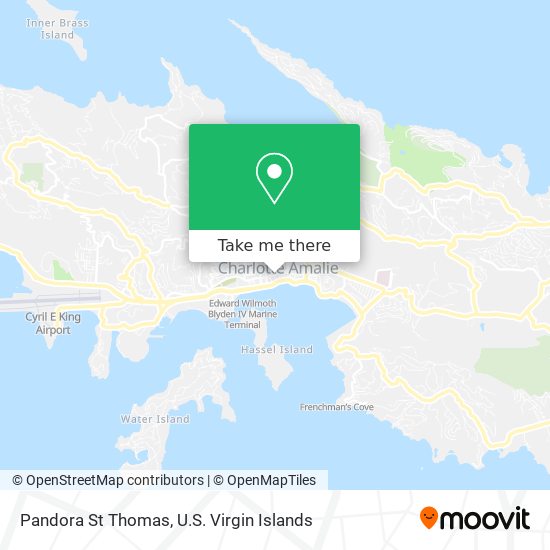 Mapa Pandora St Thomas