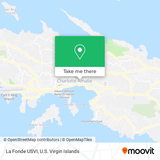 Mapa La Fonde USVI