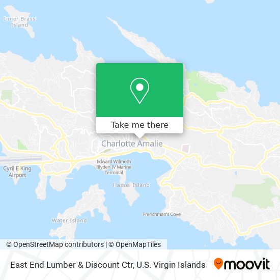 Mapa East End Lumber & Discount Ctr