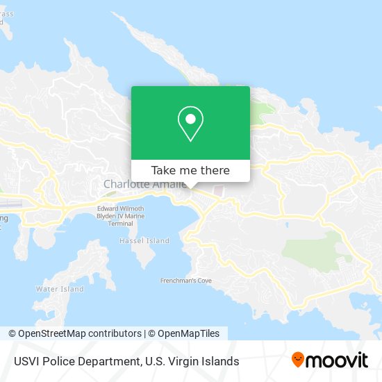 USVI Police Department map