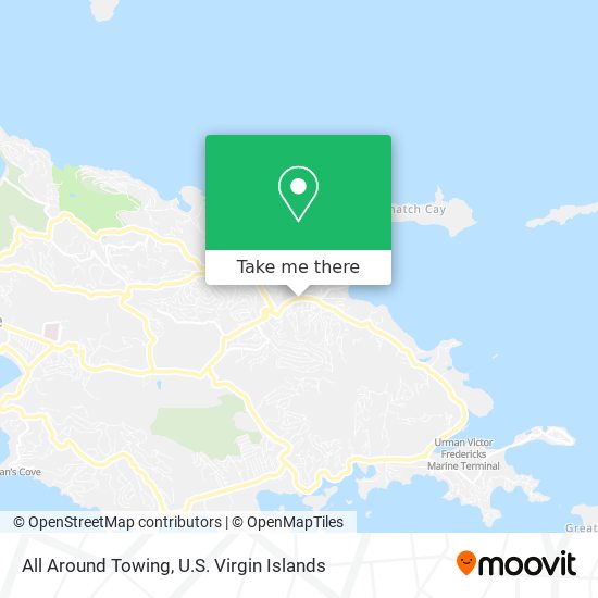 All Around Towing map