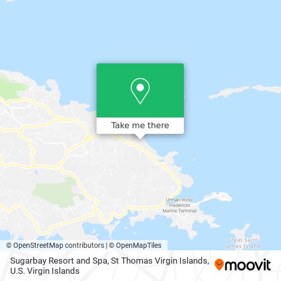 Sugarbay Resort and Spa, St Thomas Virgin Islands map