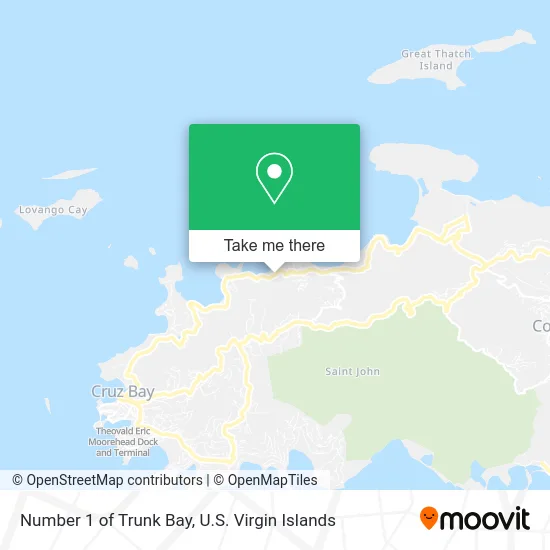 Number 1 of Trunk Bay map
