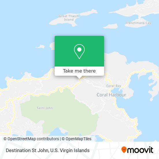 Destination St John map