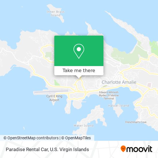 Paradise Rental Car map