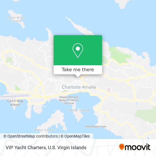 VIP Yacht Charters map