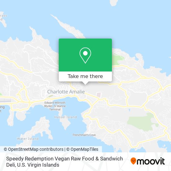 Mapa Speedy Redemption Vegan Raw Food & Sandwich Deli
