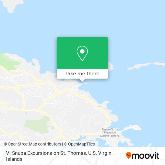 Mapa VI Snuba Excursions on St. Thomas