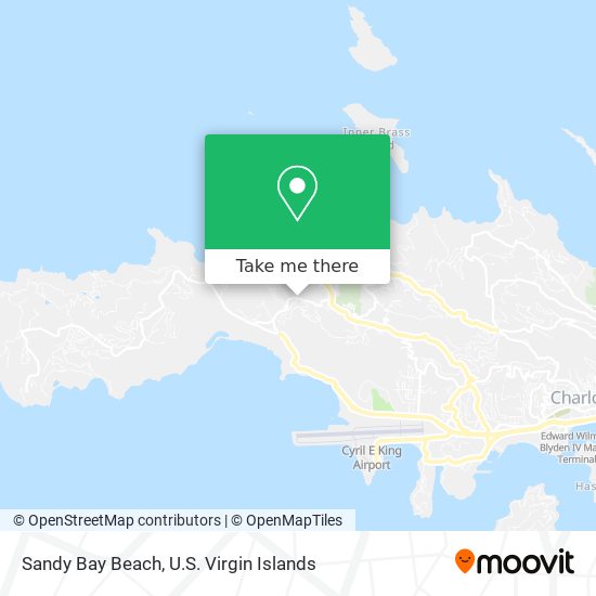 Sandy Bay Beach map