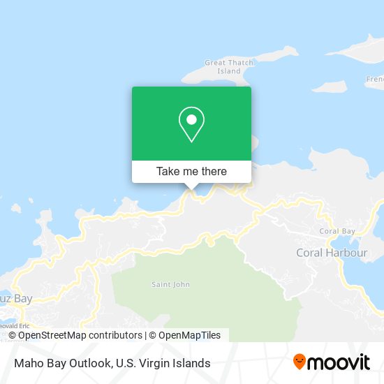 Maho Bay Outlook map