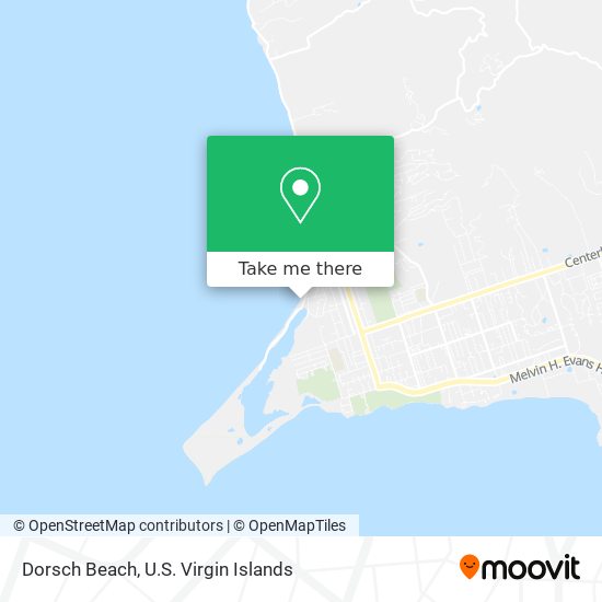 Mapa Dorsch Beach