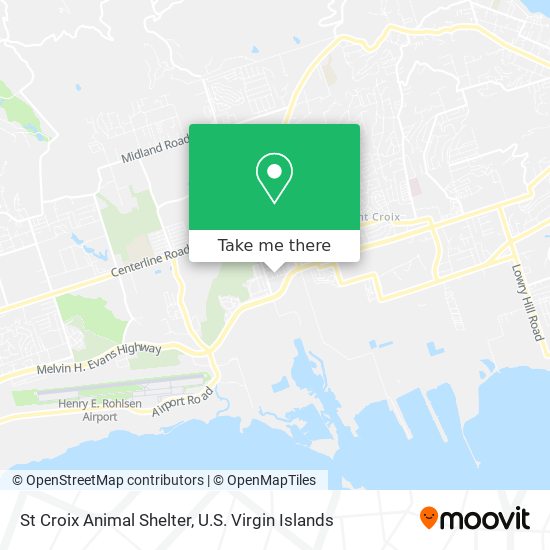 Mapa St Croix Animal Shelter