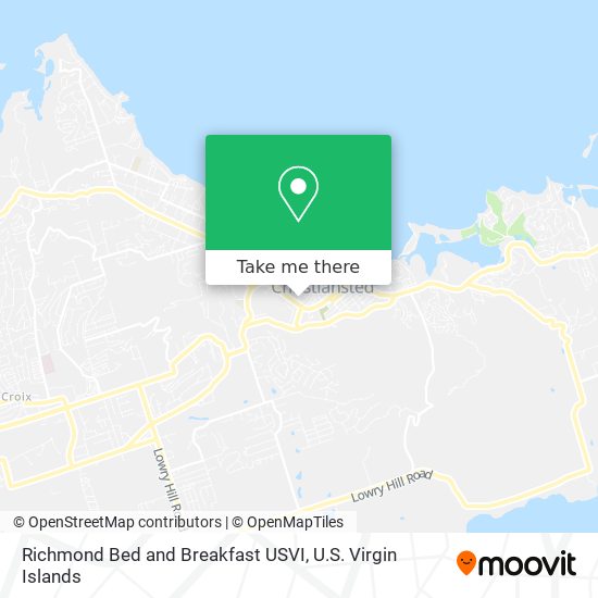 Richmond Bed and Breakfast USVI map