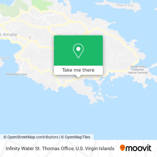 Infinity Water St. Thomas Office map