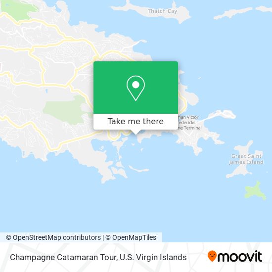 Champagne Catamaran Tour map