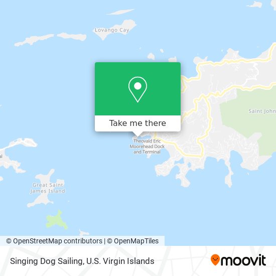 Singing Dog Sailing map
