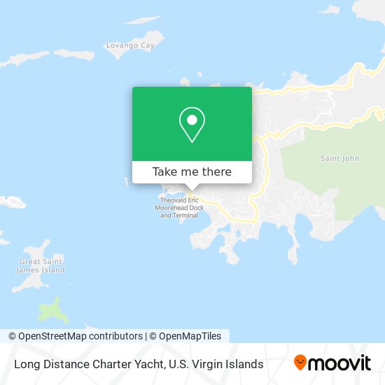 Mapa Long Distance Charter Yacht