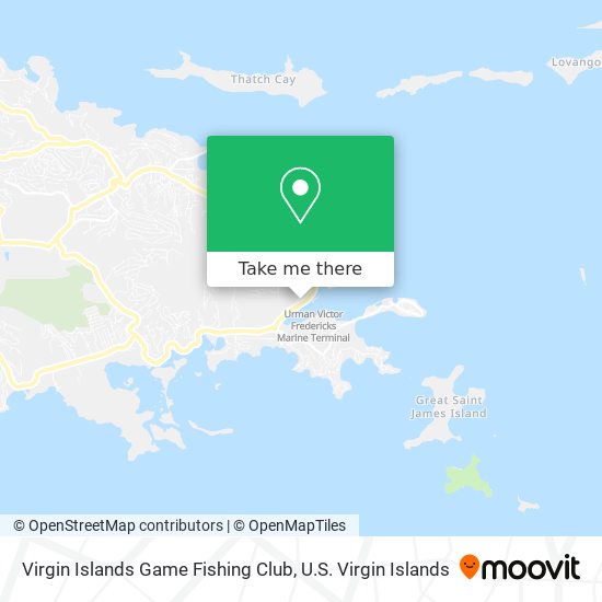 Virgin Islands Game Fishing Club map