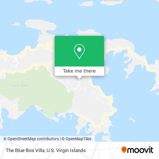 The Blue Box Villa map
