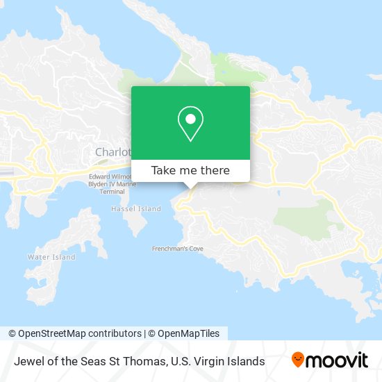 Mapa Jewel of the Seas St Thomas