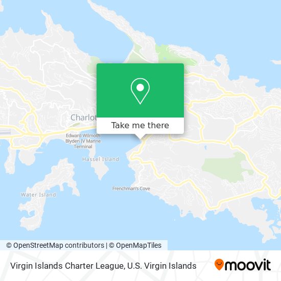 Virgin Islands Charter League map