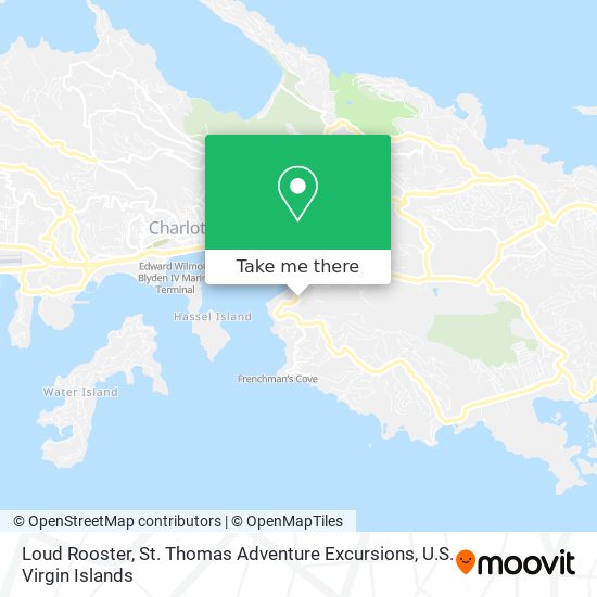 Mapa Loud Rooster, St. Thomas Adventure Excursions