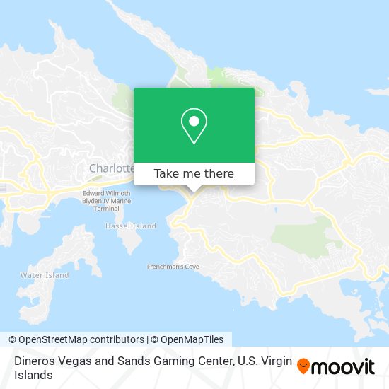 Dineros Vegas and Sands Gaming Center map