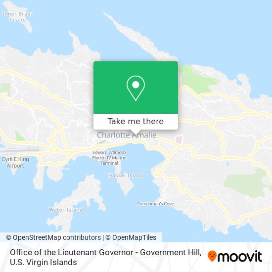 Office of the Lieutenant Governor - Government Hill map
