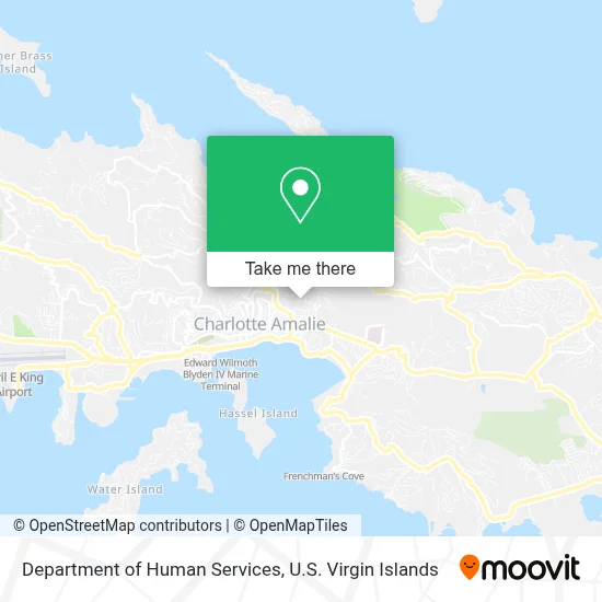 Department of Human Services map