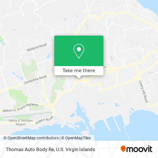 Mapa Thomas Auto Body Re