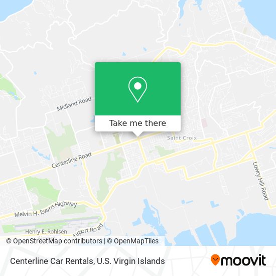 Centerline Car Rentals map